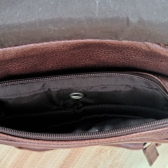 Ellington Sling Shoulder Leather Bag Messenger Pack Men Travel Crossbody Pouch - Picture 11 of 11